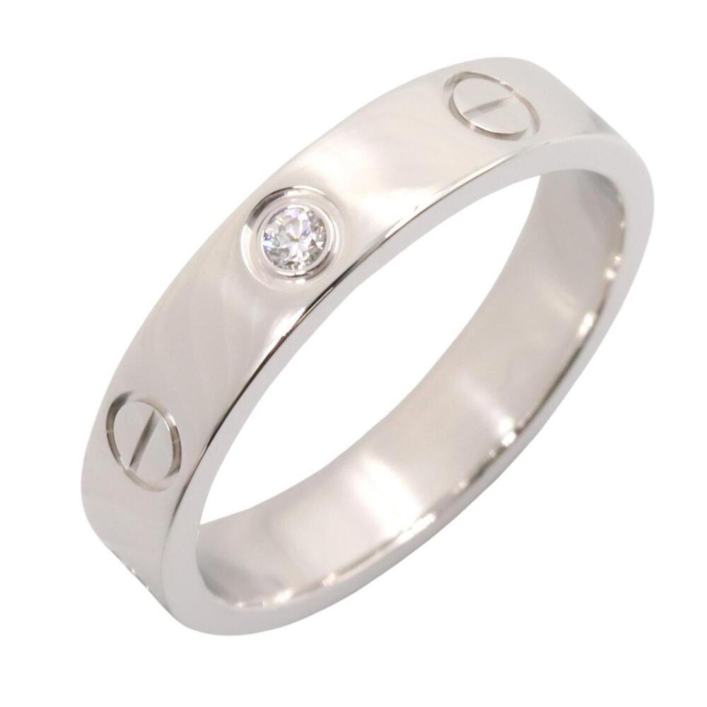 Cartier Mini Love Ring 1pd Ring, Jewelry, 18k White Gold (18kwg), Diamond, Wo...